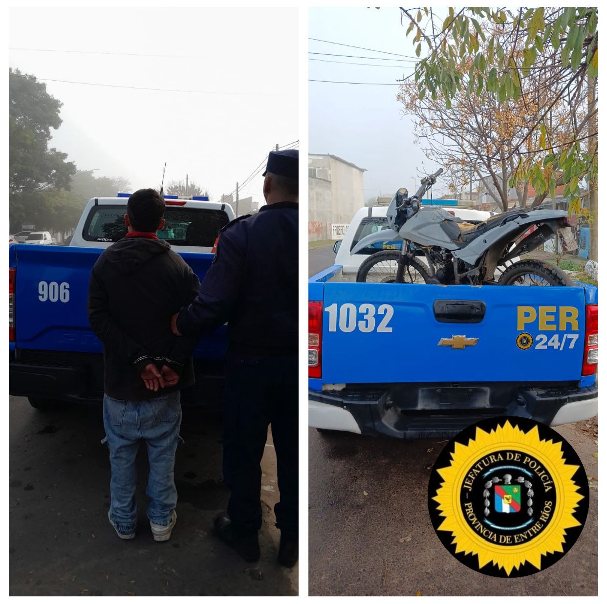 RECUPERAN MOTO ROBADA Y DEMORAN A UN SOSPECHOSO EN BARRIO BELGRANO - Reporte 1007